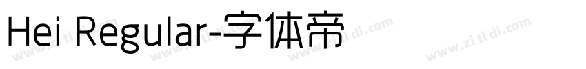 Hei Regular字体转换